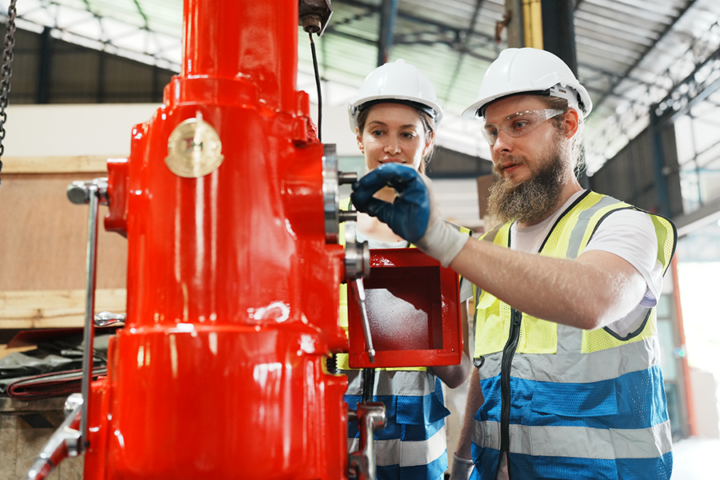 mantenimiento de sistema contra incendios industriales