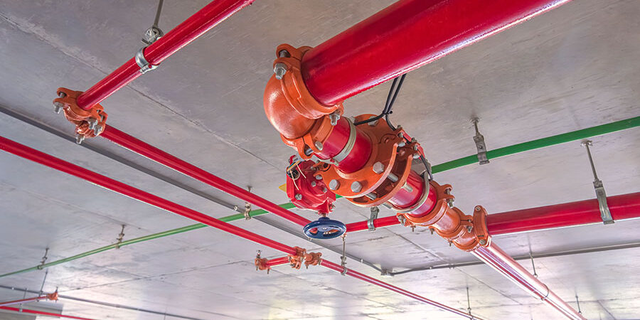 instalación del sistema de rociadores automáticos